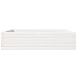vidaXL Jardinière blanc 100x100x23 cm bois de pin massif