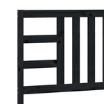 vidaXL Tête de lit Noir 106x4x100 cm Bois massif de pin