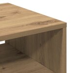 vidaXL Table basse chêne artisanal 40x40x43 cm bois d'ingénierie