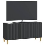 vidaXL Meuble TV 99 x 34 5 x 50 cm Noir Bois d'ingénierie