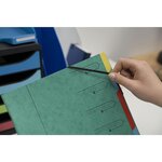Trieur agrafé avec élastiques 7 compartiments Jaune x 12 EXACOMPTA