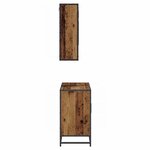 vidaXL Ensemble de mobilier de salle de bain 2 Pièces Bois Ancien