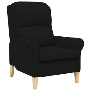 vidaXL fauteuil Noir 76 x 94 x 102 cm Microfibre