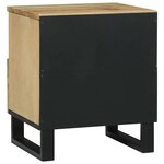 vidaXL Cabinet de chevet avec tiroir 2 Pièces Marron 40 x 33 x 46 cm