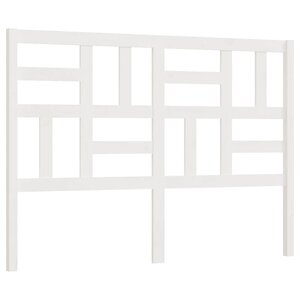 vidaXL Tête de lit Blanc 141x4x104 cm Bois massif de pin