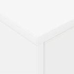 vidaXL Table de chevet Blanc 40 5 x 40 x 48 cm Bois d'ingénierie