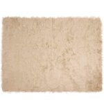 vidaXL Tapis en fausse Tafalla Beige 240 x 340 cm Polyester