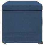 vidaXL Tabouret Bleu 81 x 41 x 40 cm Tissu et bois stratifié