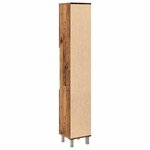 vidaXL Armoire de salle de bain vieux bois 30x30x179cm bois ingénierie