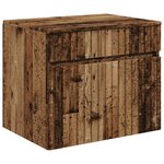 vidaXL Cabinet de Salle de Bain Mural Bois ancien 59 x 44 5 x 50 cm