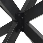 vidaXL Pied de table à manger en forme d'araignée  anthracite  120 x 68 x (72-73) cm  acier