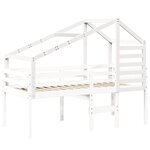 vidaXL Toit de lit pour enfants blanc 198x97x113 cm bois de pin massif