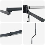 vidaXL Cadre de store rétractable électrique Anthracite 3 5 x 2 5 m