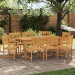 vidaXL Chaises de jardin 8 Pièces Naturel Bois d'Acacia Massif