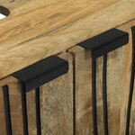 vidaXL Ensemble de mobilier de salle de bain avec étagère 2 Pièces Marron