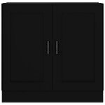 vidaXL Bibliothèque Noir 82 5x30 5x80 cm Bois d'ingénierie