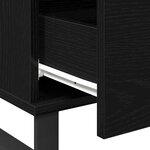 Table basse vidaXL Bois noir 90x50x36 5 cm Bois d'ingénierie