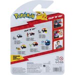 Jazwares PKW4151 - Pokémon Poussacha et Speed Ball Clip 'N' Go
