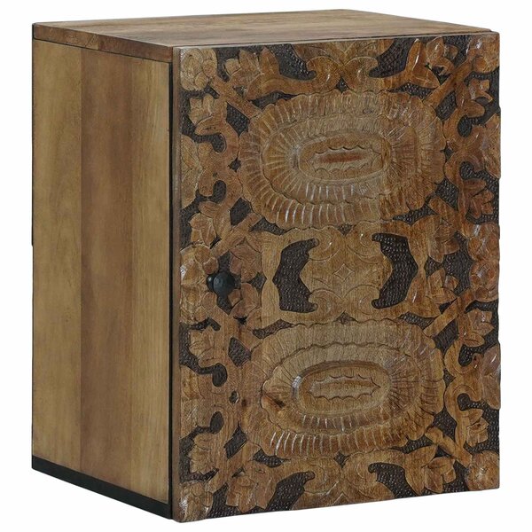vidaXL Cabinet de Salle de Bain Suspendu Marron 38 x 33 5 x 48 cm