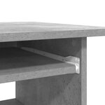 vidaXL Bureau Gris béton 80x45x74 cm Bois d’ingénierie
