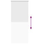 vidaXL Store enrouleur de douche avec cassette largeur du tissu 106 cm