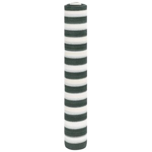 vidaXL Filet brise-vue vert et blanc 2x25 m PEHD 75 g/m²