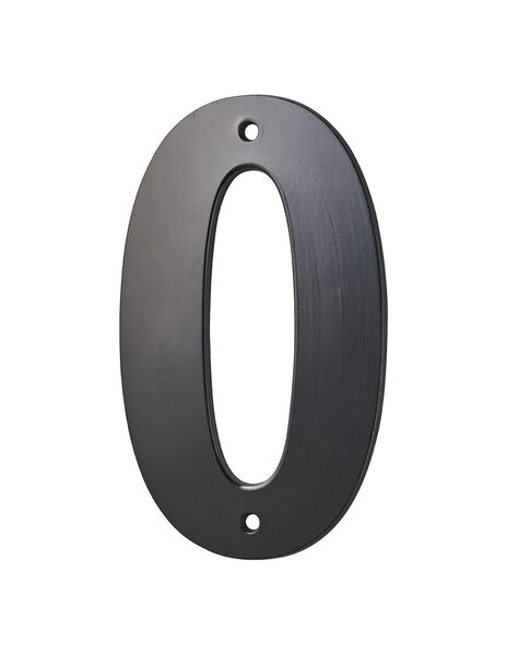 THIRARD - Chiffre 0  à visser  alliage  H.80mm  noir - THIRARD