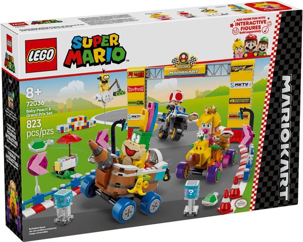 LEGO Super Mario - Mario Kart : Ensemble Grand Prix avec Bébé Peach - 72036