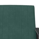 vidaXL fauteuil Vert foncé 59 x 75 x 78 cm Velours