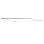 vidaXL Cadre de store rétractable électrique Blanc 4 5 × 3 m Aluminium