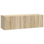 vidaXL Meuble TV mural 98 x 31 x 30 cm Chêne Sonoma Bois d'ingénierie