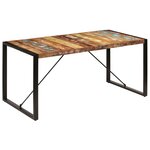 vidaXL Table à manger 160x80x75 cm Bois de récupération massif