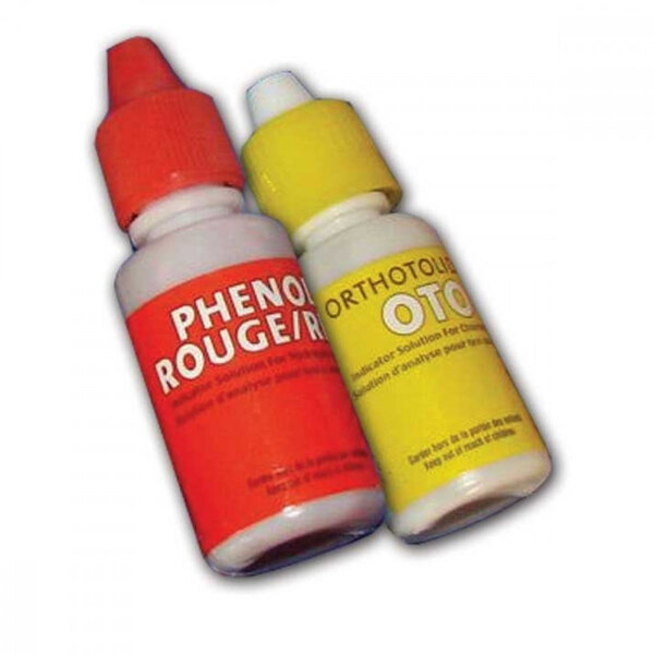 Recharge pour trousse d'analyse ph chlore piscine - 20 ml