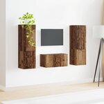 vidaXL Ensemble meuble TV 5 Pièces Bois Ancien Bois d'ingénierie