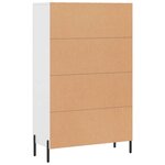 vidaXL Buffet haut blanc 69 5x31x115 cm bois d'ingénierie