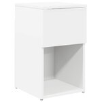 vidaXL Armoire de lit Blanc 29 x 31 5 x 49 cm Bois d'ingénierie