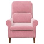 vidaXL fauteuil Rose 76 x 94 x 102 cm Velours