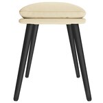 vidaXL Repose-pied Crème 45x29 5x35 cm Tissu