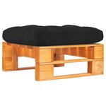 vidaXL Pouf palette de jardin marron miel bois de pin imprégné