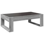 vidaXL Table basse avec LED infini sonoma gris 90x53x30 cm