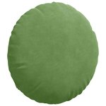vidaXL Coussins de siège 2 Pièces Vert clair Ø 40 x 13 cm Velours