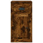 vidaXL Armoire latérale avec tiroir chêne fumé 40x50x75 cm