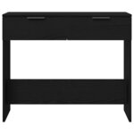 vidaXL Table console Chêne noir 90 x 36 x 75 cm Bois d'ingénierie