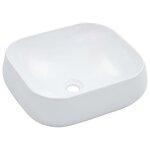 vidaXL Lavabo 44 5 x 39 5 x 14 5 cm Céramique Blanc