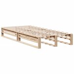 vidaXL Lit bibliothèque sans matelas 100x200 cm bois massif de pin