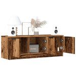 vidaXL Meuble TV vieux bois 102x35x36 5 cm bois d'ingénierie