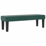 vidaXL Lit à ressorts avec tête de lit Vert foncé 200 x 180 cm Velours