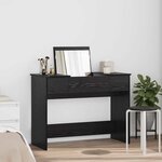 vidaXL Table de Toilette Chêne noir 100 x 45 x 76 cm Bois d'ingénierie