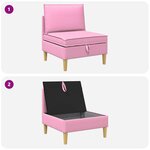 vidaXL Sofa avec rangement Tissu
