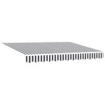 vidaXL Auvent rétractable anthracite/blanc 3x2 5 m tissu et aluminium